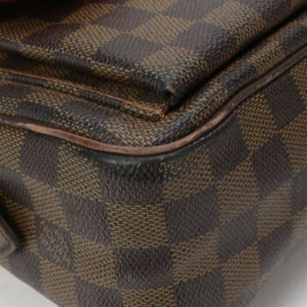 Louis Vuitton Damier Ebene Ravello Leather Shoulder Bag Crossbody Hand Tote - Picture 8 of 14